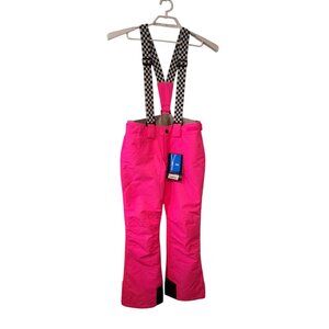 Smaining nwt snowbibs snow suit bibs womens XS hot pink black